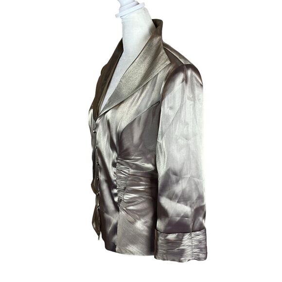 Joseph Ribkoff Gold Blazer Jacket Size 10 - Picture 3 of 7